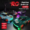 1/64 Scale RC Drift Car 2.4GHz 4WD Remote Control Car with LED Lights Drift RC Car Birthday Gift for Kids