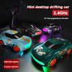 1/64 Scale RC Drift Car 2.4GHz 4WD Remote Control Car with LED Lights Drift RC Car Birthday Gift for Kids