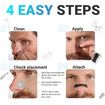 Magnetic Nose Strips, 60 Pcs Easier Breath Nasal Strips Anti Snoring, Nose Strips Better Sleep AntiSnore Sleep Aid for Sleep Travel Sports