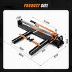 Manual Tile Cutter Tool Porcelain Ceramic Hand Cutting Machine Slicer Equipment with All Steel Frame Alloy Cutter Wheel Infrared Guide 15 to 800mm