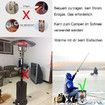 Kerosene Space Heater Indoor Outdoor Kerosene Stove Camping Heater , Non Electric Space Heater for Fishing, Garden, Balcony