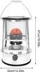 Kerosene Space Heater Indoor Outdoor Kerosene Stove Camping Heater , Non Electric Space Heater for Fishing, Garden, Balcony