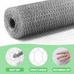 Hardware Cloth Wire Mesh Fence Hot Dip Galvanised Chicken Coop Rabbit Cage Guard Barrier Enclosure Tree Protection Fencing Netting 50mx1.2m