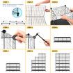 Metal Wire Cube Storage DIY 20 Cubes Modular Storage Shelf Closet Black