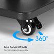 Mobile TV Stand Mount Bracket Trolley 50-98 Inch LED LCD Screen Monitor Television Cart with Media Storage Shelf Wheels Adjustable Freestanding Black