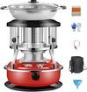 Kerosene Heater Oil Heater for Winter Heating Indoor Oil Heater Kerosene Space Heater 4.5L Capacity Kerosene Stove for Patio, Fishing(red)