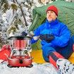 Kerosene Heater Oil Heater for Winter Heating Indoor Oil Heater Kerosene Space Heater 4.5L Capacity Kerosene Stove for Patio, Fishing(red)