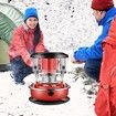 Kerosene Heater Oil Heater for Winter Heating Indoor Oil Heater Kerosene Space Heater 4.5L Capacity Kerosene Stove for Patio, Fishing(red)