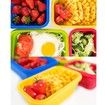 4 Collapsible Silicone Food Storage Container,Leftover Meal box For Kitchen,Lunch Boxes,Microwave,Dishwasher and Freezer Safe 4 Color