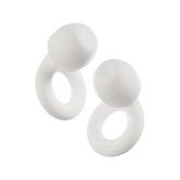 Ear Plugs,Ultra Comfy Reusable Noise Reducing Earplugs,Flexible Hearing Protection,Customizable Fit,24dB (SNR) Noise Reduction White
