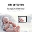 Baby Monitor Wireless 3 5 inch 480p Camera zoom Lullaby Feeding Reminders Temperature Monitoring sound detection Night Vision 2 Way Intercom RGB Full Color