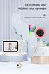 Baby Monitor Wireless 3 5 inch 480p Camera zoom Lullaby Feeding Reminders Temperature Monitoring sound detection Night Vision 2 Way Intercom RGB Full Color