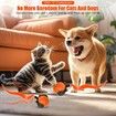 Smart Interactive Cat Toy Ball, Automatic Moving Ball for Cat Dog Toy Ball, Self Rolling Smart Cat Toy Ball Interactive Cat Toys with Tail (Orange)