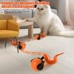 Smart Interactive Cat Toy Ball, Automatic Moving Ball for Cat Dog Toy Ball, Self Rolling Smart Cat Toy Ball Interactive Cat Toys with Tail (Orange)