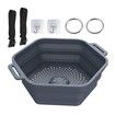 Ice Shower Rapid Cooling Portable Ice Bath Barrel Silicone Foldable Ice Bath Chiller For Athletes Relax Bathroom Accessories Color Deep Blue