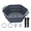 Ice Shower Rapid Cooling Portable Ice Bath Barrel Silicone Foldable Ice Bath Chiller For Athletes Relax Bathroom Accessories Color Deep Blue