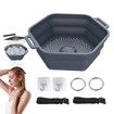 Ice Shower Rapid Cooling Portable Ice Bath Barrel Silicone Foldable Ice Bath Chiller For Athletes Relax Bathroom Accessories Color Deep Blue