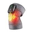 Cordless Electric Heated Knee Massager, 3-in-1 Heated Knee Massager with Heat for Knee Elbow Shoulder Wrap with 3 Vibration & Heating Modes