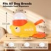 2-in-1 Dog Interactive Slow Feeder Dog Food Puzzle Toy-Durable and Safe Duck-Shaped Design Promotes IQ Training Reduces Bloating Anti-Gulping