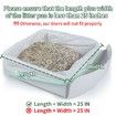 40 Count Cat Litter Box Liners,64x40cm,Heavy-Duty,Extra Thick