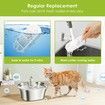 Cat Water Fountain Filters,9 Pack Replacement Filters And Pre-Filter Sponges for Stainless Steel Pet Fountain with Water Level Window