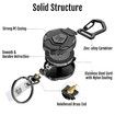 2Pack Retractable Keychain,Heavy Duty Carabiner Badge Holder,Tactical ID Badge Reel with 31.5In/80cm Steel Retractable Cord