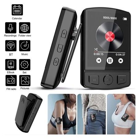Portable MP4/MP3 Music Player With Bluetooth,Novel Reader,Video recording,Speakers Play And Listen For Outdoors And Student