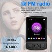 Portable MP4/MP3 Music Player With Bluetooth,Novel Reader,Video recording,Speakers Play And Listen For Outdoors And Student