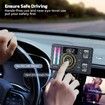 Bluetooth 5.3 Car Adapter with Air Vent Installation & DSP Noise Cancellation, QC3.0 & Type-C PD Car Charger Wireless FM Radio Transmitter Supports Bass & Treble Boost