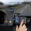Bluetooth FM Transmitter for Car, Wireless Car Bluetooth V5.0 Adapter with Big Color Screen, Support QC3.0 Fast Charging, Hands-Free Call