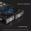 HiFi MP3 Player,5.3 Lossless DSD FLAC Player,Portable Music Player,Supports up to 256GB,2.4 inch HD Screen with APT X,DSD High Res Audio Color Black