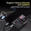 HiFi MP3 Player,5.3 Lossless DSD FLAC Player,Portable Music Player,Supports up to 256GB,2.4 inch HD Screen with APT X,DSD High Res Audio Color Black