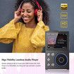 HiFi MP3 Player,5.3 Lossless DSD FLAC Player,Portable Music Player,Supports up to 256GB,2.4 inch HD Screen with APT X,DSD High Res Audio Color Black