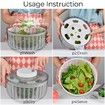 Electric Salad Spinner Lettuce Dryer 6L Capacity Bowl Colander Family Meals Parties Squeeze Bottle Draining System