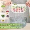 Electric Salad Spinner Lettuce Dryer 6L Capacity Bowl Colander Family Meals Parties Squeeze Bottle Draining System
