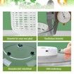 Electric Salad Spinner Lettuce Dryer 6L Capacity Bowl Colander Family Meals Parties Squeeze Bottle Draining System