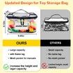 Toy Storage Bag Clear Waterproof 6 Pack Name Tag Manual Pocket PVC Organizer Lego Bricks
