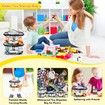 Toy Storage Bag Clear Waterproof 6 Pack Name Tag Manual Pocket PVC Organizer Lego Bricks