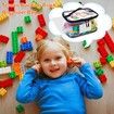 Toy Storage Bag Clear Waterproof 6 Pack Name Tag Manual Pocket PVC Organizer Lego Bricks