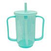 Sippy Cups for Elderly 12oz Sippy Cup with 2 Handles No Spill Cups for Men Women Straw Cups Dysphagia Cups for Disabled Patients