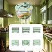 Salad Spinner Slicer Fruit Vegetable Washer Dryer Kitchen Cooking Helper Durable Bowl Lid Gifts for Mom and Women