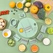 Salad Spinner Slicer Fruit Vegetable Washer Dryer Kitchen Cooking Helper Durable Bowl Lid Gifts for Mom and Women