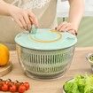 Salad Spinner Slicer Fruit Vegetable Washer Dryer Kitchen Cooking Helper Durable Bowl Lid Gifts for Mom and Women