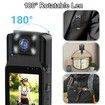 Wearable Mini Body Camera Video Camera, Motion Detection Night Auxiliary Lights for Sports Personal Security Police Law Enforcement