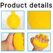 Hand Grip Strength Trainer, Finger Exerciser Balls for Hand, Stress Relief Balls for Men Women, Yellow