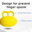 Hand Grip Strength Trainer, Finger Exerciser Balls for Hand, Stress Relief Balls for Men Women, Yellow