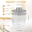 Electric Salad Spinner Dryer Fruit Vegetable Cleaner Bowl Colander Greens Herbs Berries Kitchen Gadget 4L(Grey)