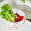 Electric Salad Spinner Dryer Fruit Vegetable Cleaner Bowl Colander Greens Herbs Berries Kitchen Gadget 4L(Grey)