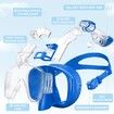 Half Face Snorkel Mask ,Foldable 180 Degree Panoramic View Snorkeling Mask with Camera Mount, Anti-Leak And Fog Color Green Size L