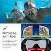 Half Face Snorkel Mask ,Foldable 180 Degree Panoramic View Snorkeling Mask with Camera Mount, Anti-Leak And Fog Color Green Size L